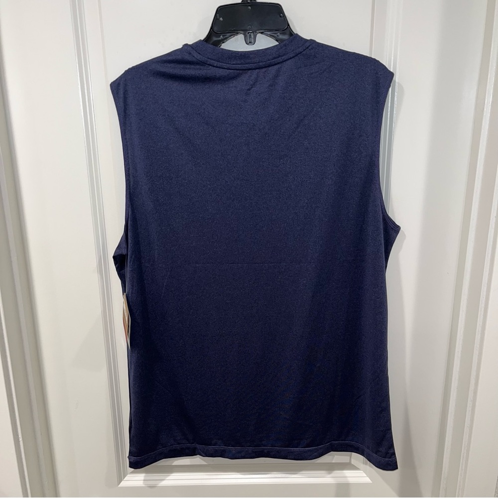 Brand new dominator muscle top Reebok Sleeveless Tank Top sleet Heather (blue) - Picture 2 of 2